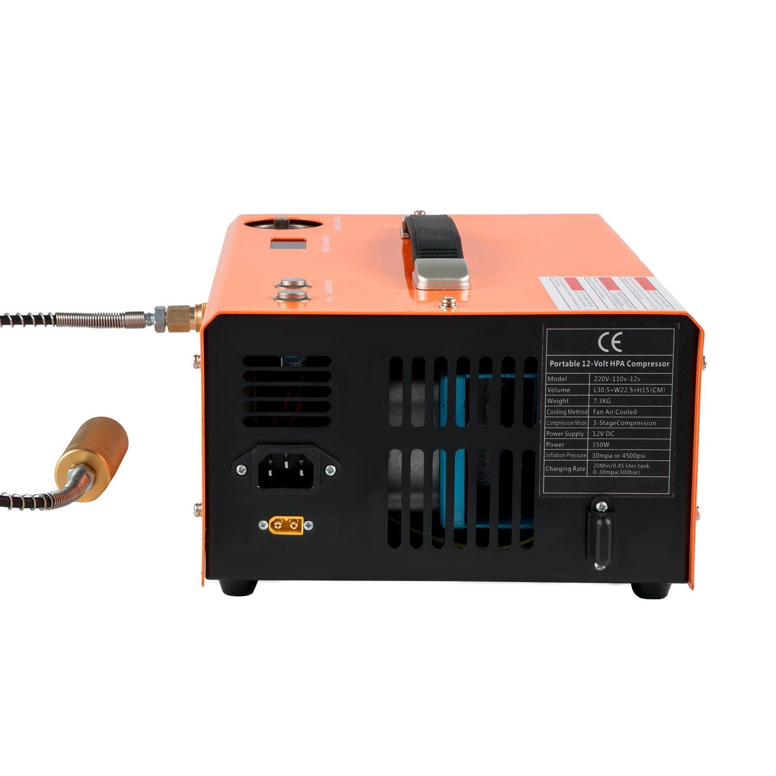 PCP Air Compressor Pump 12V 4500PSI Auto High Pressure Scuba Airgun Pump V952-GYDQBCSZD220VRQKUV3