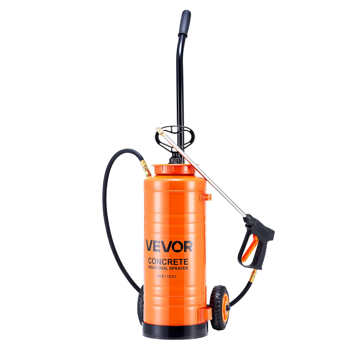 Industrial Concrete Sprayer with Wheeled Cart, 14L Stainless Steel Sprayer, Heavy Duty Tri-Poxy Pump V952-GYJBXGPWQ35GQUIZ8001V0