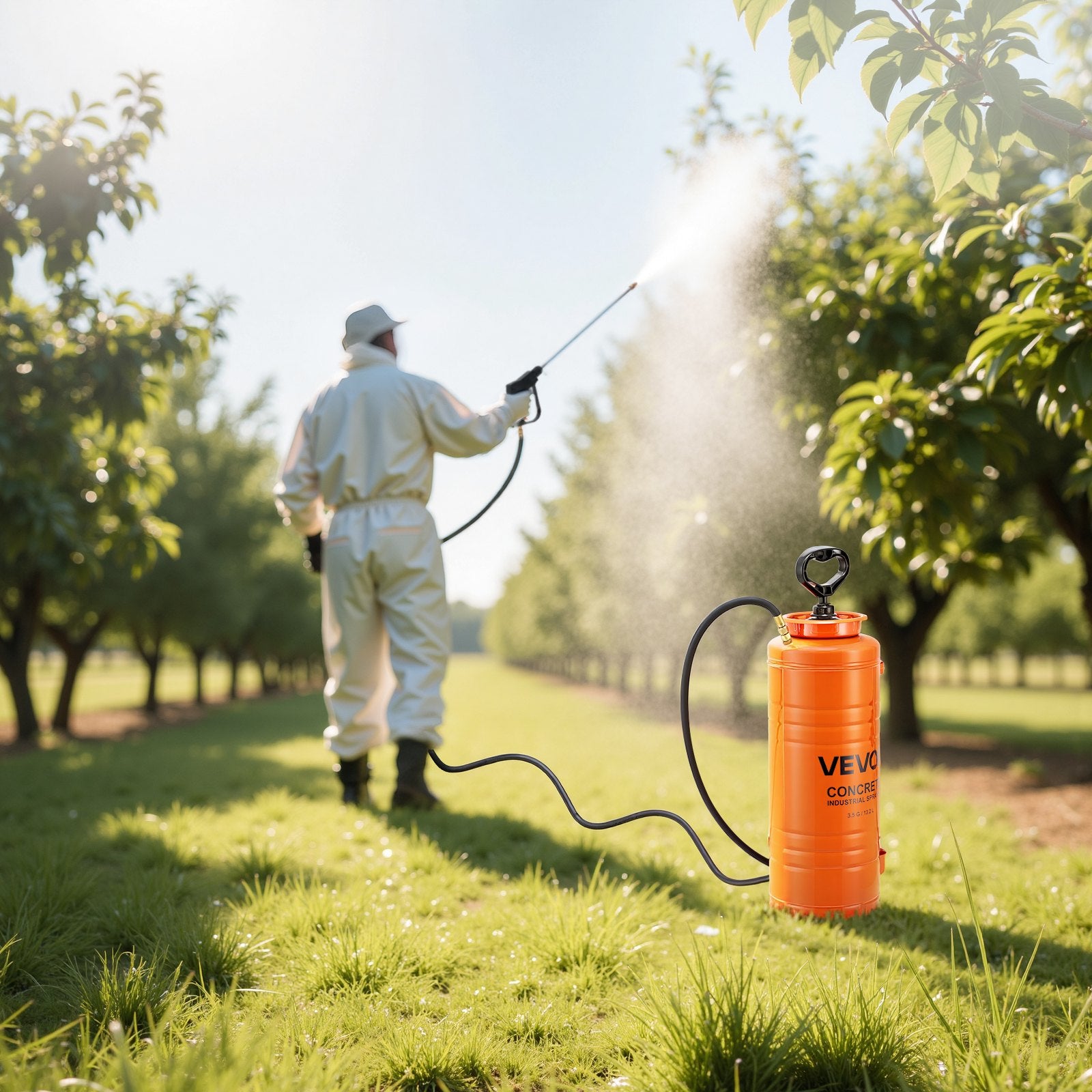 Industrial Concrete Sprayer, 14L Stainless Steel Sprayer, Heavy Duty Tri-Poxy Pump Sprayers, 52cm Wand with V952-GYJBXGPWQ35GVDBW0001V0