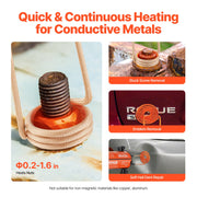 1KW Magnetic Induction Heater Hand-held Induction Heater for Bolts Removal V952-GYJRXQ10PCS6WNLL0V3