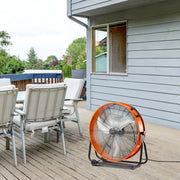Drum Fan 24 Inch High Velocity Industrial Use 3-Speed 8600CFM for Warehouse V952-GYLSFS24YCACTZXEZV3