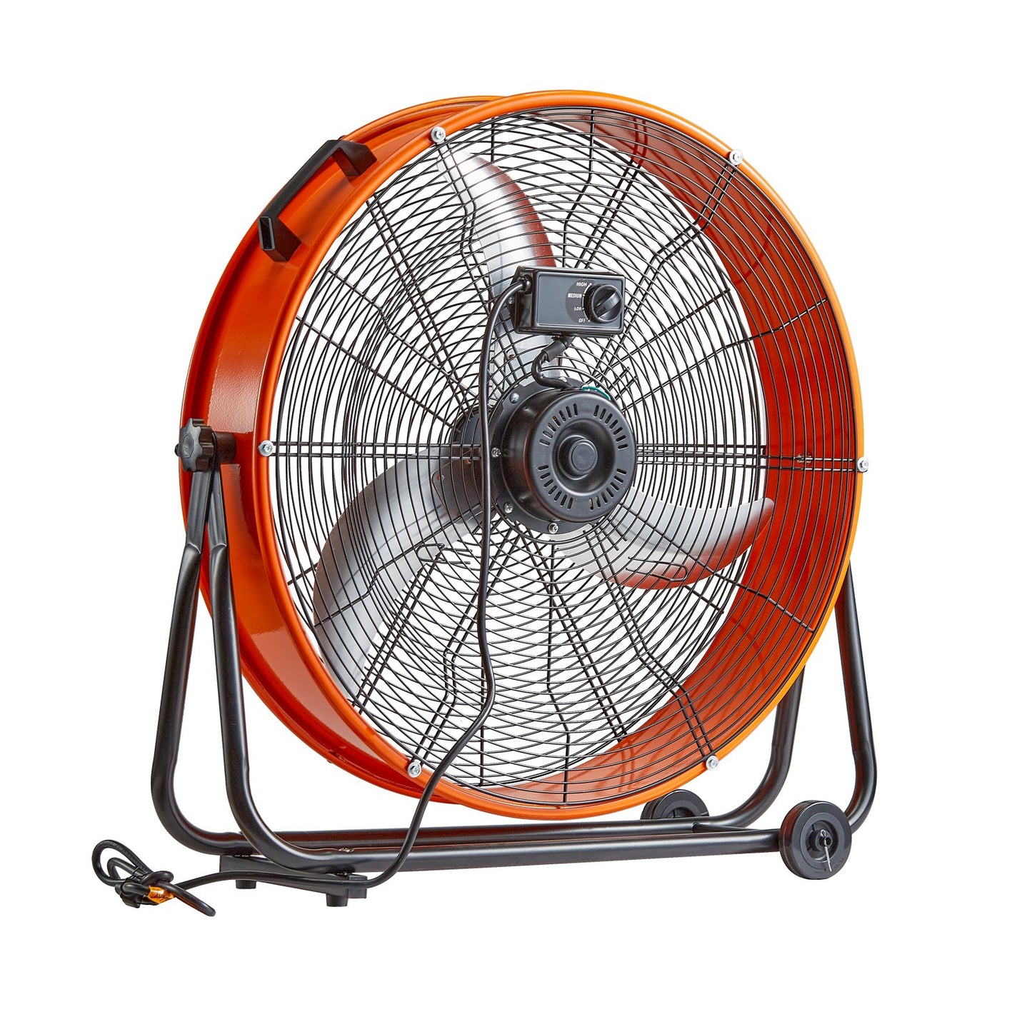 Drum Fan 24 Inch High Velocity Industrial Use 3-Speed 8600CFM for Warehouse V952-GYLSFS24YCACTZXEZV3