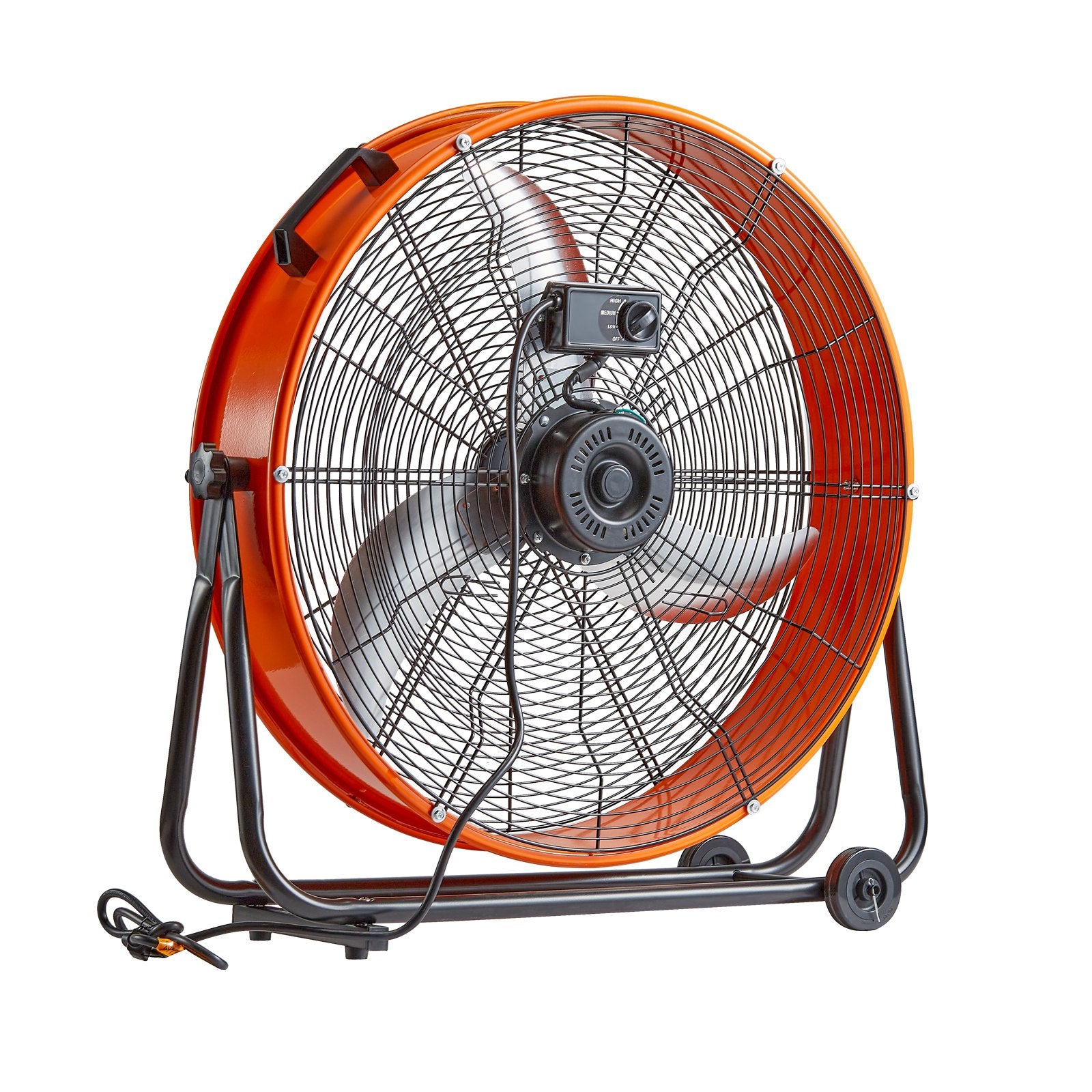 Drum Fan 24 Inch High Velocity Industrial Use 3-Speed 8600CFM for Warehouse V952-GYLSFS24YCACTZXEZV3