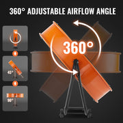 Drum Fan 24 In High Velocity Industrial Infinitely Variable Speed 7935CFM V952-GYLSFS24YCECZY0SLV3