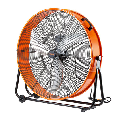 Drum Fan 30 Inch High Velocity Industrial Use 3-Speed 13000CFM for Warehouse V952-GYLSFS30YCACB1SPBV3