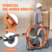 Drum Fan 30 Inch High Velocity Industrial Use 3-Speed 13000CFM for Warehouse V952-GYLSFS30YCACB1SPBV3