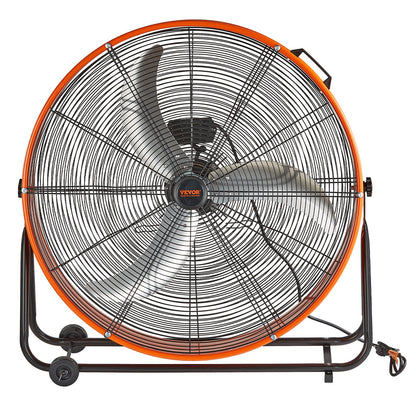 Drum Fan 30 Inch High Velocity Industrial Use 3-Speed 13000CFM for Warehouse V952-GYLSFS30YCACB1SPBV3