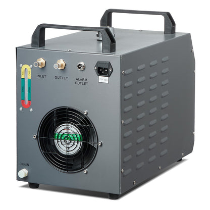 Industrial Water Chiller, CW-3000, 80W Air-Cooled Industrial Water Cooler Cooling System with 12 L Water Tank V952-GYLSJFLS12L19G97PV3