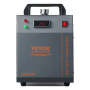 Industrial Water Chiller, CW-3000, 80W Air-Cooled Industrial Water Cooler Cooling System with 12 L Water Tank V952-GYLSJFLS12L19G97PV3