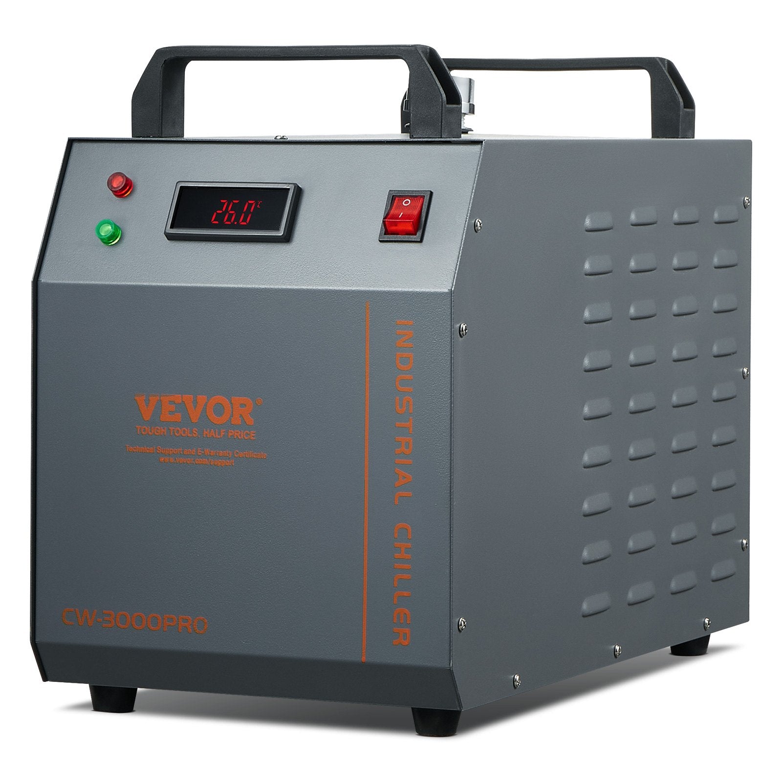 Industrial Water Chiller, CW-3000(PRO), 150W Air-Cooled Industrial Water Cooler Cooling System with 12L Water V952-GYLSJFLS12L1YAX14V3