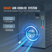 Industrial Water Chiller, CW-3000(PRO), 150W Air-Cooled Industrial Water Cooler Cooling System with 12L Water V952-GYLSJFLS12L1YAX14V3