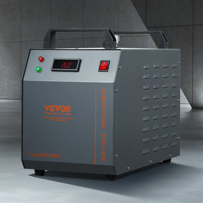 Industrial Water Chiller, CW-3000(PRO), 150W Air-Cooled Industrial Water Cooler Cooling System with 12L Water V952-GYLSJFLS12L1YAX14V3