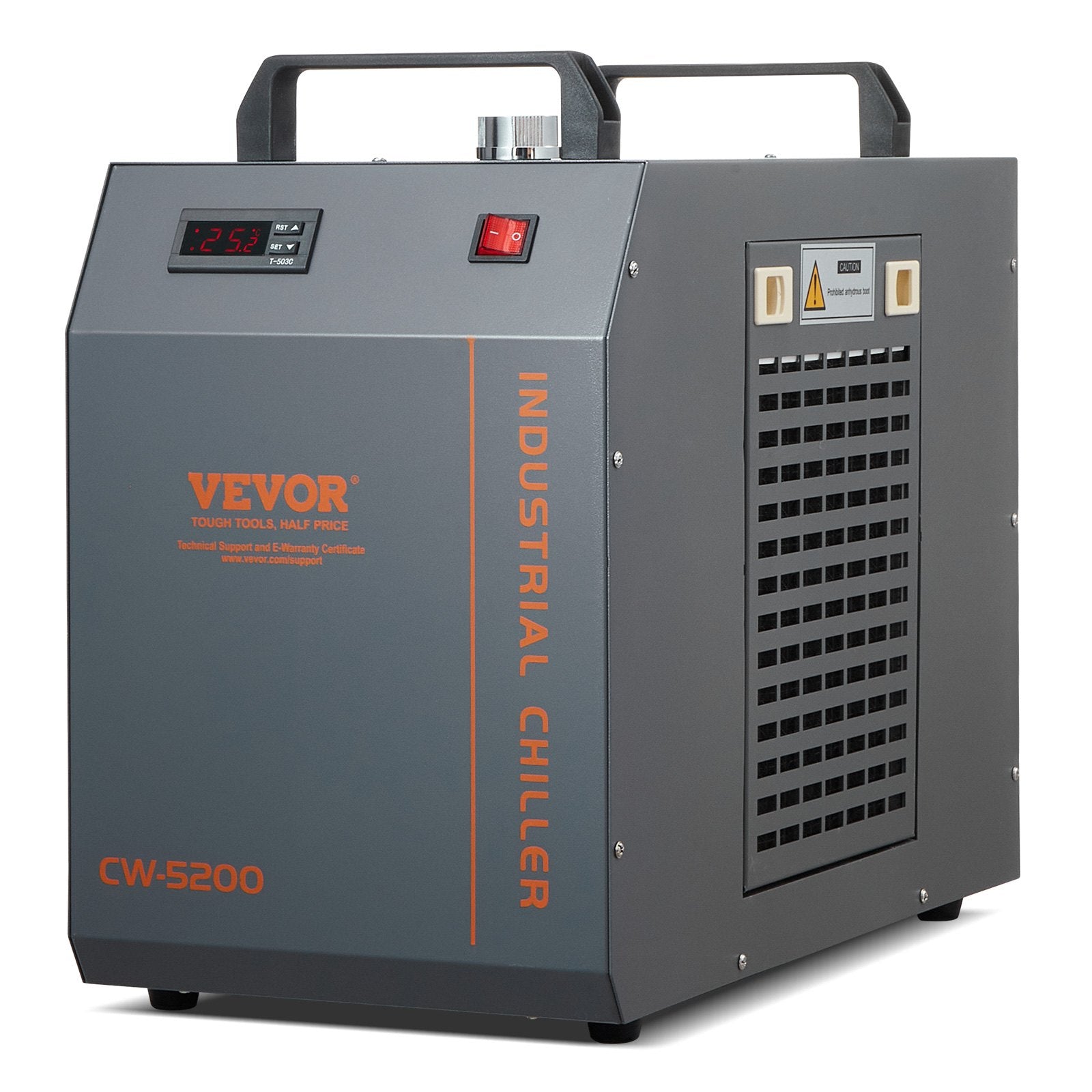 Industrial Water Chiller, CW-5200, Industrial Water Cooler Cooling System with Built-in Compressor 7L Water V952-GYLSJYSJS7L1LBEPIV3