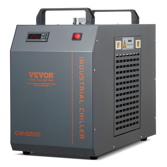 Industrial Water Chiller, CW-5200, Industrial Water Cooler Cooling System with Built-in Compressor 7L Water V952-GYLSJYSJS7L1LBEPIV3