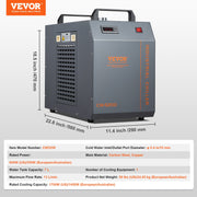 Industrial Water Chiller, CW-5200, Industrial Water Cooler Cooling System with Built-in Compressor 7L Water V952-GYLSJYSJS7L1LBEPIV3