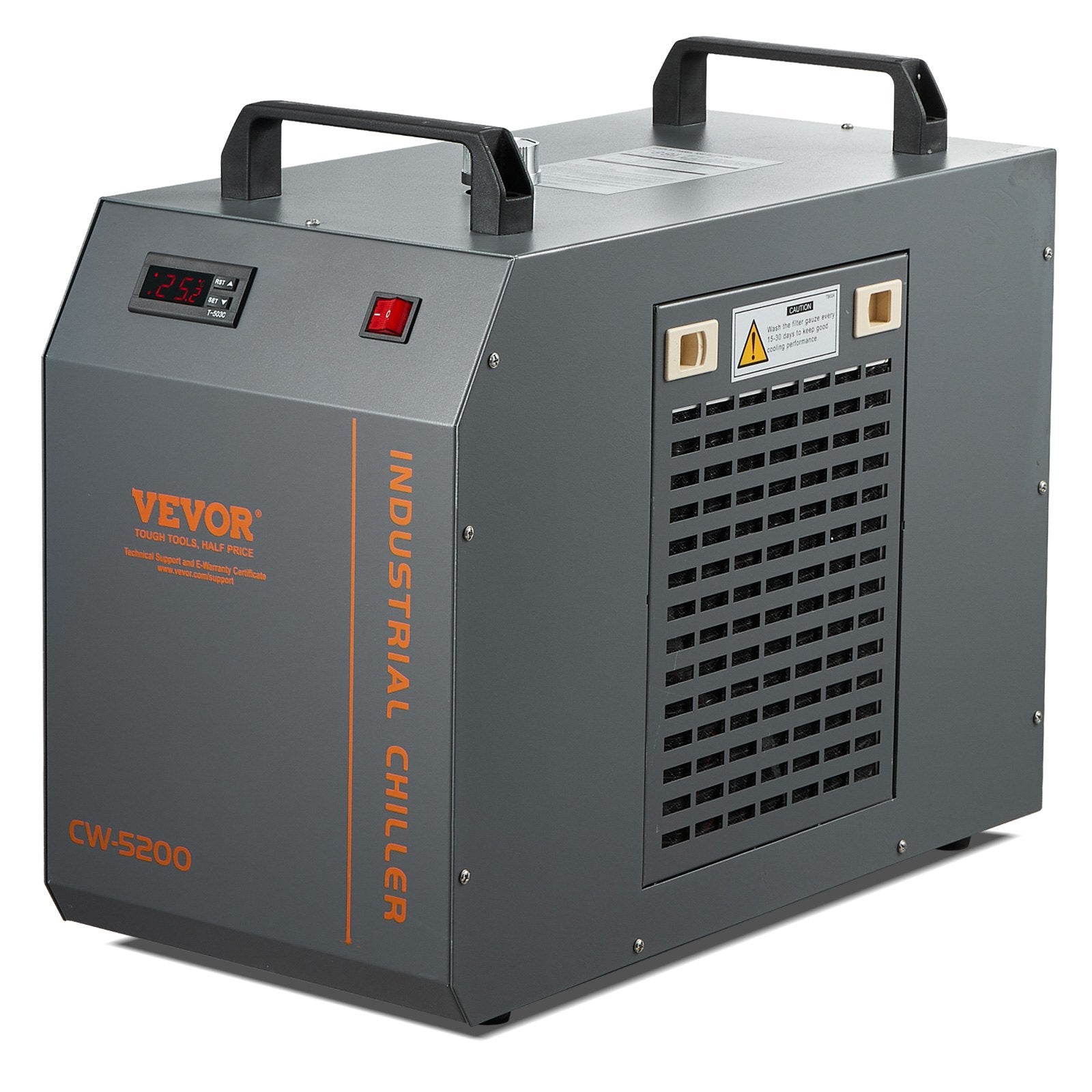 Industrial Water Chiller, CW-5200, Industrial Water Cooler Cooling System with Built-in Compressor 7L Water V952-GYLSJYSJS7L1LBEPIV3