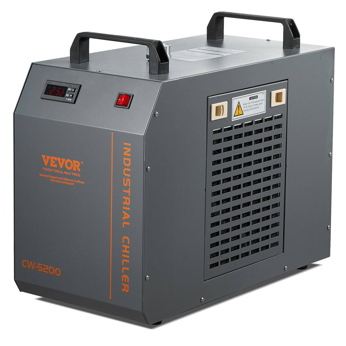 Industrial Water Chiller, CW-5200, Industrial Water Cooler Cooling System with Built-in Compressor 7L Water V952-GYLSJYSJS7L1LBEPIV3