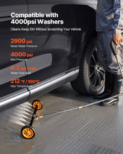 24" Pressure Washer Undercarriage Cleaner, Stainless Steel Surface Cleaner for Pressure Washer, 4000 Max PSI, V952-GYQXJBMQJQZGQLB0WV0