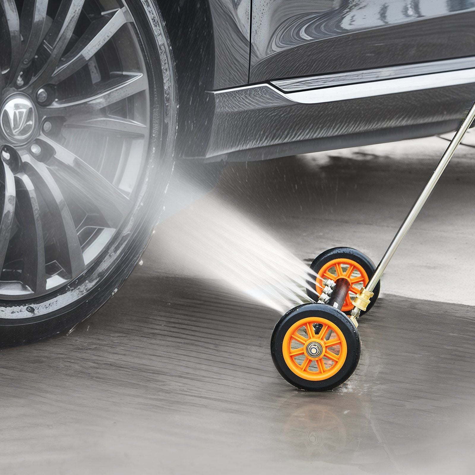 24" Pressure Washer Undercarriage Cleaner, Stainless Steel Surface Cleaner for Pressure Washer, 4000 Max PSI, V952-GYQXJBMQJQZGQLB0WV0
