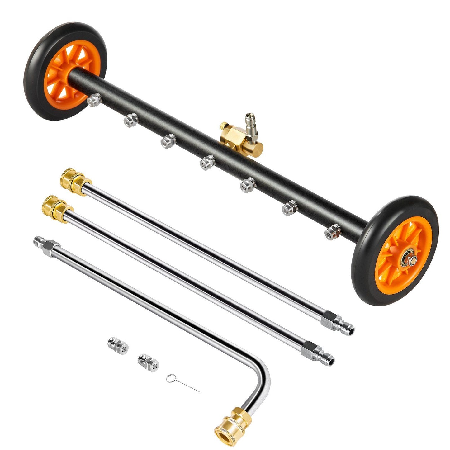 24" Pressure Washer Undercarriage Cleaner, Stainless Steel Surface Cleaner for Pressure Washer, 4000 Max PSI, V952-GYQXJBMQJQZGQLB0WV0