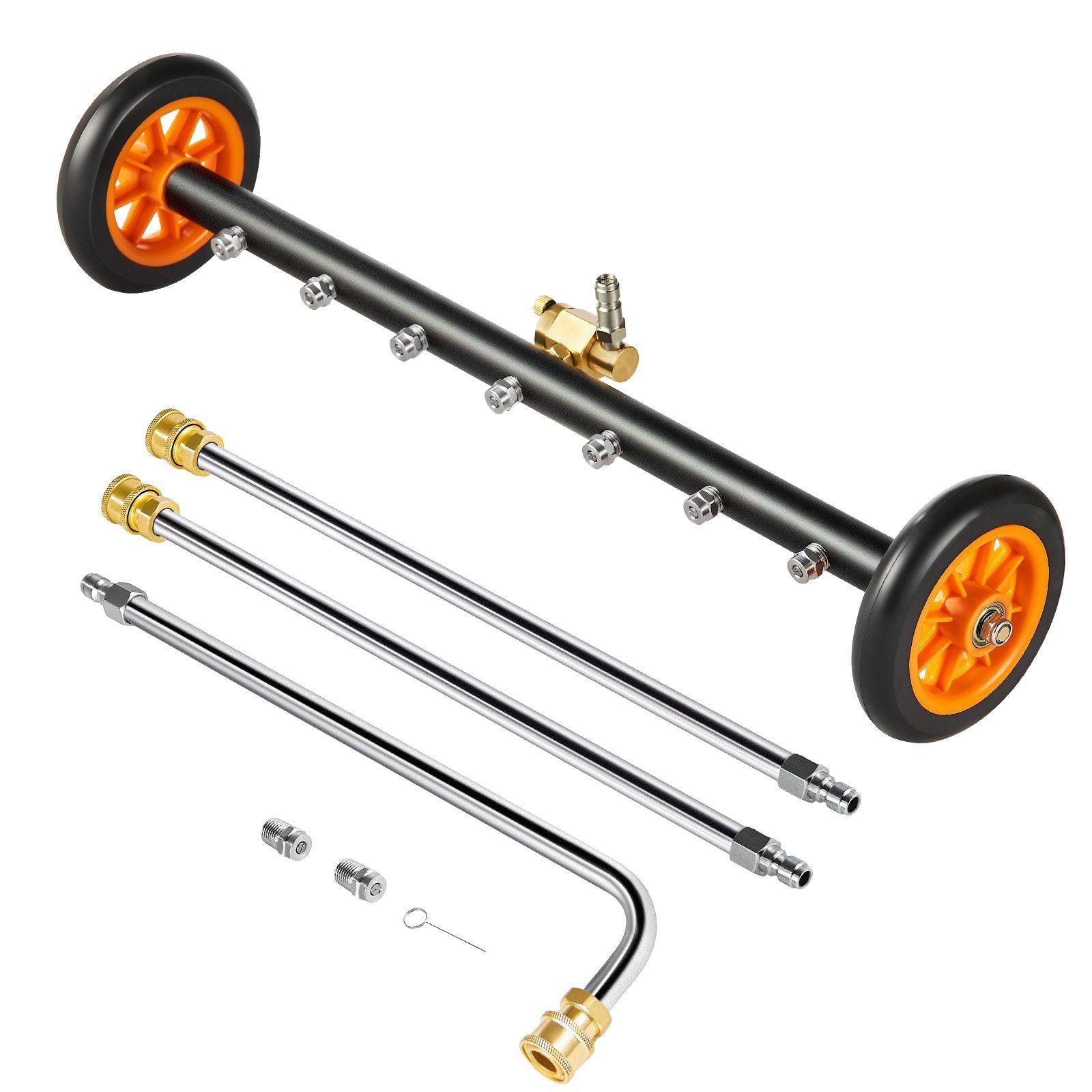 24" Pressure Washer Undercarriage Cleaner, Stainless Steel Surface Cleaner for Pressure Washer, 4000 Max PSI, V952-GYQXJBMQJQZGQLB0WV0
