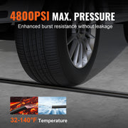 Pressure Washer Hose, 100FT, Kink Free 3/8"-14.8 Male, 3/8"-15 Female For Most Brand Pressure Washers, 4.9'' V952-GYQXRG100FT3TSQ9MV0