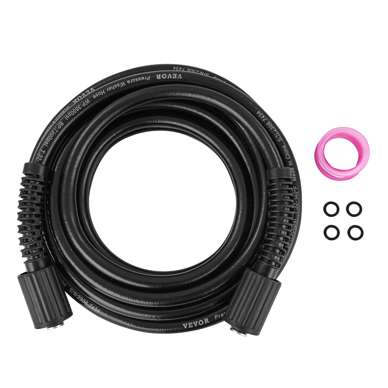 50 FT 3600 PSI High Pressure Power Washer Hose 1/4" Quick Connection V952-GYQXRG50FT14NU19OV0