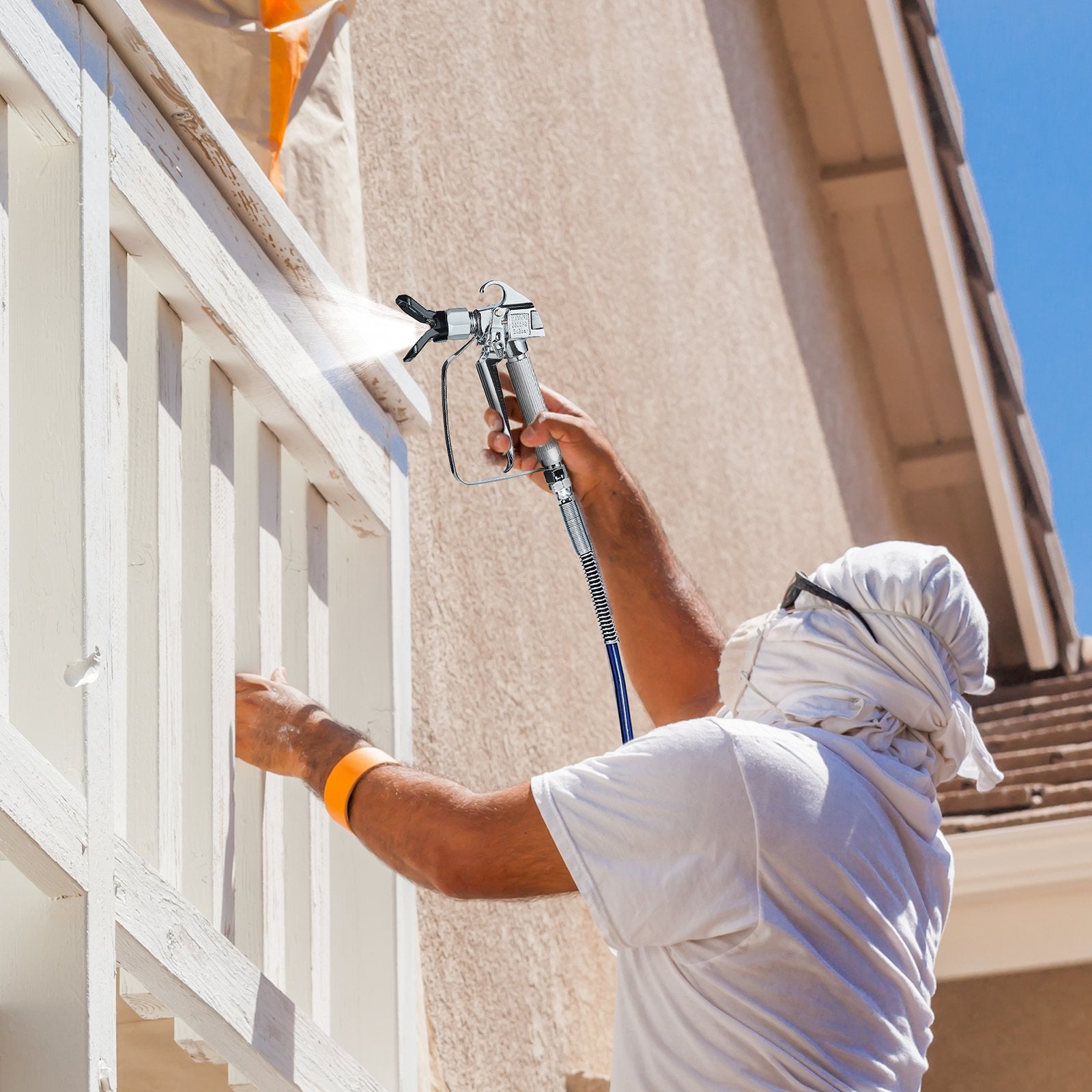 Airless Paint Spray Gun 3600PSI High Pressure Airless Spray Gun with 5Tips V952-GYWQPTJRGJPJSGQJDV0