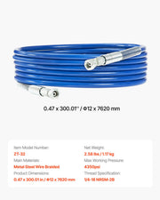 25ft Airless Paint Sprayer Hose 1/4 in Universal Airless Paint Spray Hose V952-GYWQPTJRGJPJUJUBPV0
