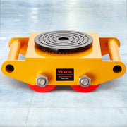 Machinery Skate Dolly Machinery Mover 13200lbs/6T Carbon Steel 4 PU Wheels V952-GYXTKHSG16TPU4PRFV0