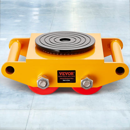 Machinery Skate Dolly Machinery Mover 13200lbs/6T Carbon Steel 4 PU Wheels V952-GYXTKHSG16TPU4PRFV0