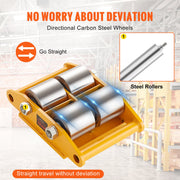 4PCS Machinery Skate Dolly Mover Skate 26455LBS/12T 4 Carbon Steel Wheels V952-GYXTKHSGFG46TAFK1V0