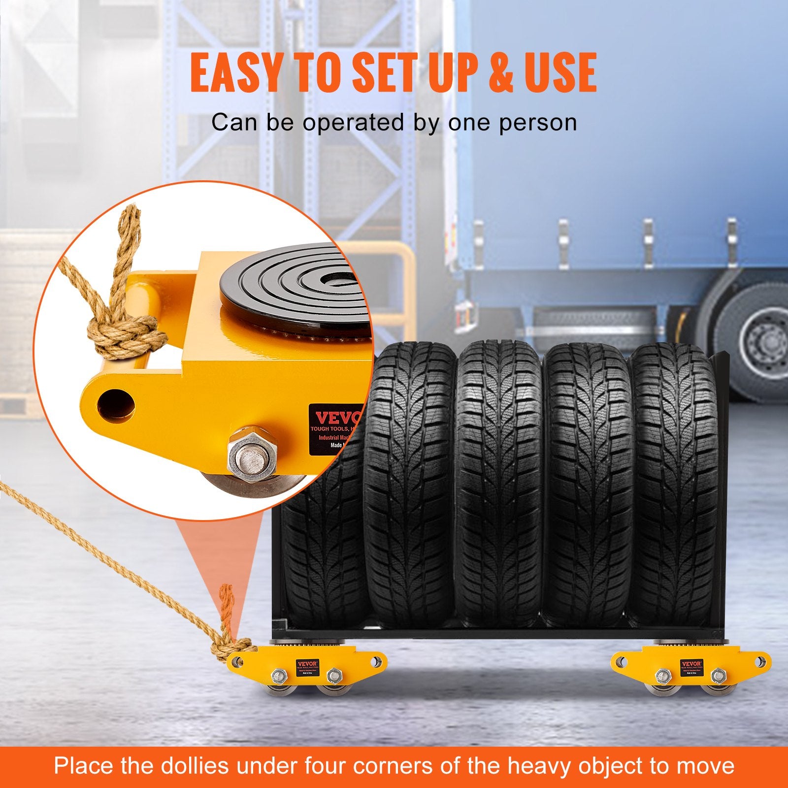 4PCS Machinery Skate Dolly Mover Skate 26455LBS/12T 4 Carbon Steel Wheels V952-GYXTKHSGFG46TAFK1V0
