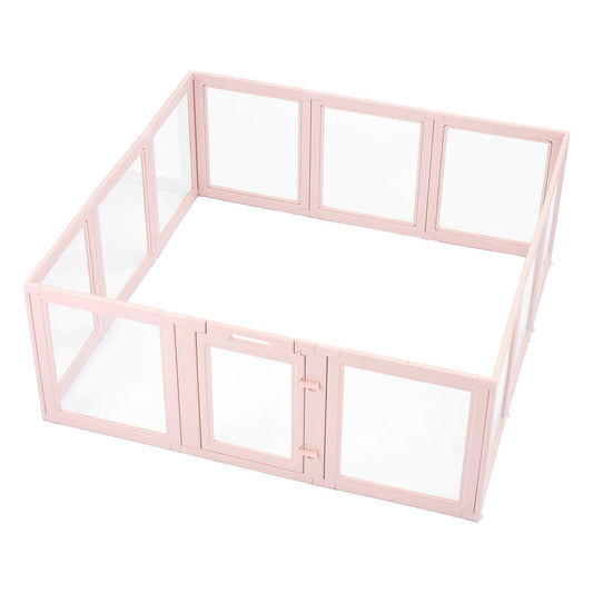 Dog Whelping Box, 1.54x1.5x0.6 m, Transparent Plastic Dog Whelping Pen for Large Sized Dogs, Waterproof Puppy V952-GYZXZJZJSLDCK3NII001V0