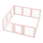 Dog Whelping Box, 1.54x1.5x0.6 m, Transparent Plastic Dog Whelping Pen for Large Sized Dogs, Waterproof Puppy V952-GYZXZJZJSLDCK3NII001V0