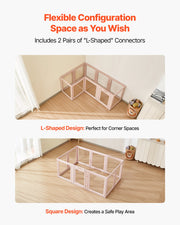 Dog Whelping Box, 1.54x1x0.6 m Plastic Dog Whelping Pen for Medium Sized Dogs, Waterproof Transparent Puppy V952-GYZXZJZJSLDCQPAG3001V0