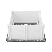 Dogs Whelping Box, 980 x 980 x 460 mm, Plastic PVC Puppies Playpen with Height Adjustable Door and Washable V952-GYZXZJZJSLZXOYTOYV0