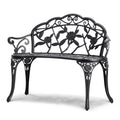 Outdoor Bench, 38.8 inches Metal Garden Bench for Outdoors, 480 lbs Load Capacity Bench, Outdoor Garden Park V952-GYZYJS40YC00PL1X7V0