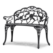 Outdoor Bench, 38.8 inches Metal Garden Bench for Outdoors, 480 lbs Load Capacity Bench, Outdoor Garden Park V952-GYZYJS40YC00PL1X7V0