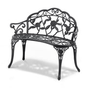 Outdoor Bench, 38.8 inches Metal Garden Bench for Outdoors, 480 lbs Load Capacity Bench, Outdoor Garden Park V952-GYZYJS40YC00PL1X7V0