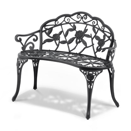 Outdoor Bench, 38.8 inches Metal Garden Bench for Outdoors, 480 lbs Load Capacity Bench, Outdoor Garden Park V952-GYZYJS40YC00PL1X7V0