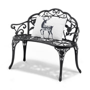 Outdoor Bench, 38.8 inches Metal Garden Bench for Outdoors, 480 lbs Load Capacity Bench, Outdoor Garden Park V952-GYZYJS40YC00PL1X7V0