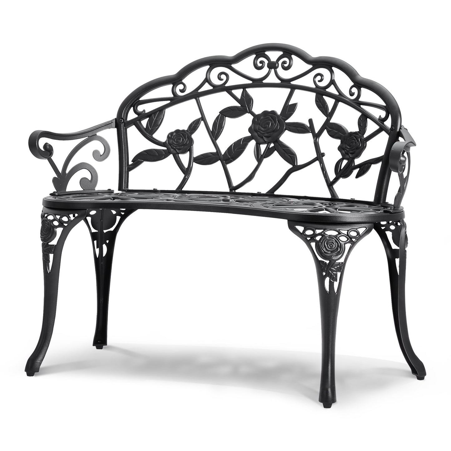 Outdoor Bench, 38.8 inches Metal Garden Bench for Outdoors, 480 lbs Load Capacity Bench, Outdoor Garden Park V952-GYZYJS40YC00PL1X7V0