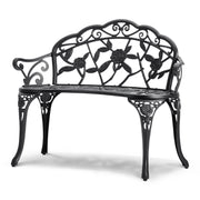 Outdoor Bench, 38.8 inches Metal Garden Bench for Outdoors, 480 lbs Load Capacity Bench, Outdoor Garden Park V952-GYZYJS40YC00PL1X7V0