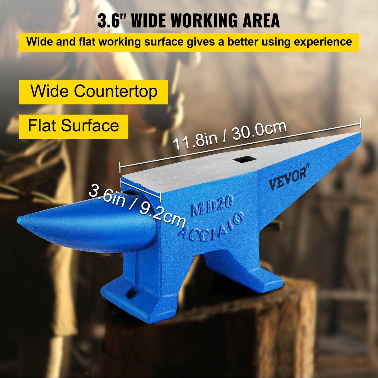 Single Horn Anvil 44Lbs Steel Anvil Blacksmith for Sale Forge Tools and Equipment Anvil Rugged Round and V952-GZ20KGGZ000000001V0