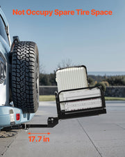 60" x 24" x 14", Hitch Cargo Carrier, 500 lbs Capacity Hitch Cargo Carrier with Anti-Rattle Hitch Stabilizer, V952-GZBDPDECKFGZO1MA7V0