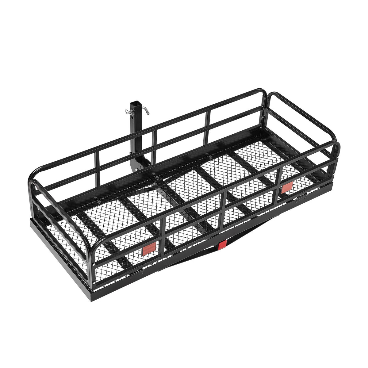 60" x 24" x 14", Hitch Cargo Carrier, 500 lbs Capacity Hitch Cargo Carrier with Anti-Rattle Hitch Stabilizer, V952-GZBDPDECKFGZO1MA7V0