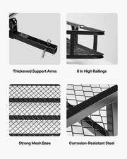 60" x 24" x 6", Hitch Cargo Carrier, 500 lbs Capacity Hitch Cargo Carrier with Cargo Net with Hook & V952-GZBDPDECKFGZR2EQ5V0