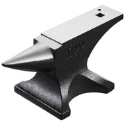 Single Horn Anvil, 55lbs Cast Steel Anvil, High Hardness Rugged Round Horn Anvil for Blacksmiths, with Large V952-GZDJG25KG000U4QUNV0