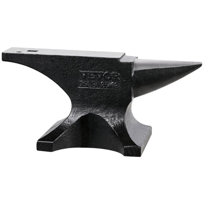 Single Horn Anvil, 55lbs Cast Steel Anvil, High Hardness Rugged Round Horn Anvil for Blacksmiths, with Large V952-GZDJG25KG000U4QUNV0